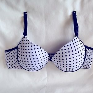 NWT Brazilian Style  Women’s Beautiful 🔥  Underwired Padded Polka Dot Bra Large